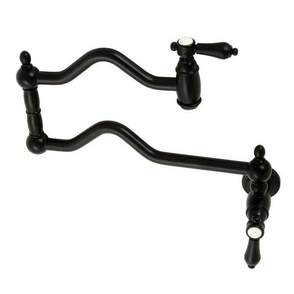 KS2100BAL Heirloom Wall Mount Pot Filler, Matte Black